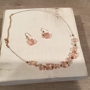 Costume Jewelry Necklace & Earrings Set
